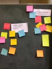 Post-it note 'Twitter chat'