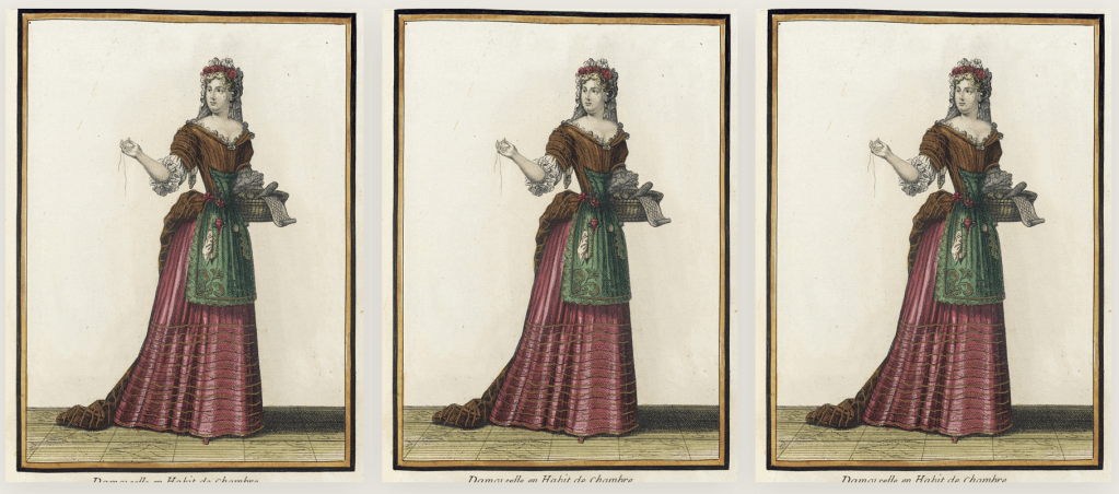 22. A Hand-Coloured Fashion Print